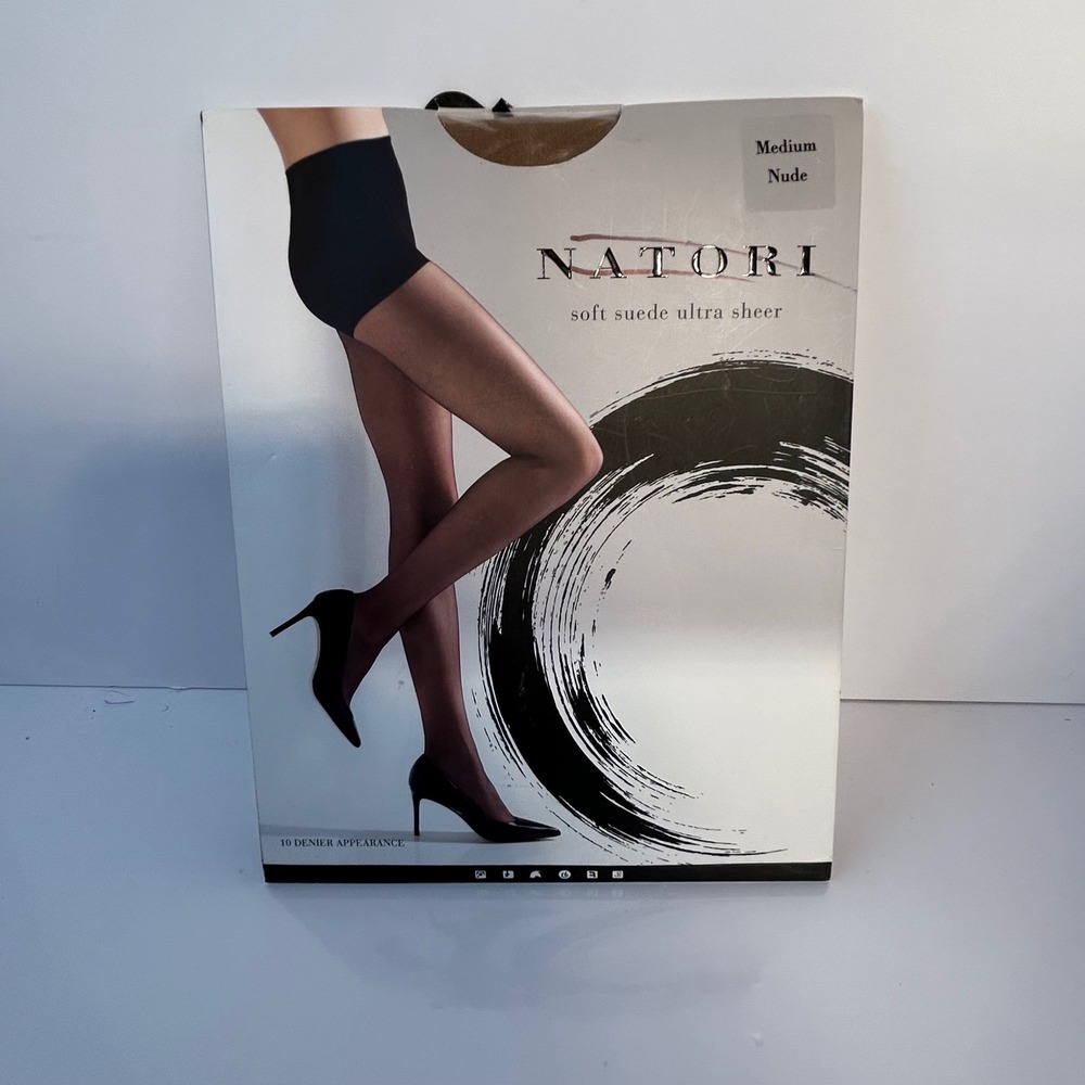Natori Soft Suede Ultra Sheer Pantyhose Medium Nude 10 Denier Appearance